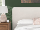 Brintstreet Beige California King Upholstered Bed by Ashley at Eve Furniture