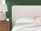 Brintstreet Beige King Upholstered Bed by Ashley at Eve Furniture