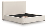 Brintstreet Beige King Upholstered Bed by Ashley at Eve Furniture