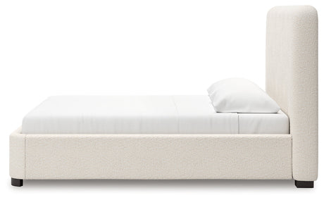 Brintstreet Beige King Upholstered Bed by Ashley at Eve Furniture