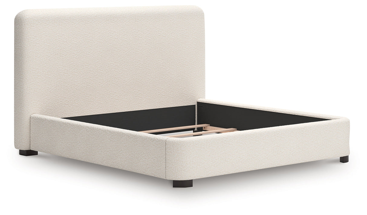 Brintstreet Beige King Upholstered Bed by Ashley at Eve Furniture