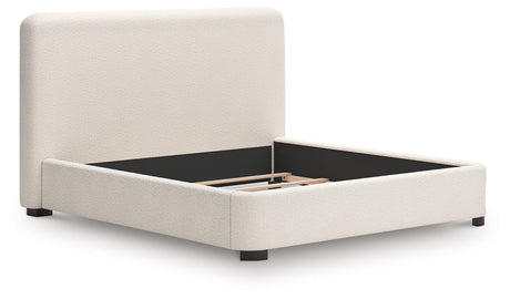 Brintstreet Beige King Upholstered Bed by Ashley at Eve Furniture