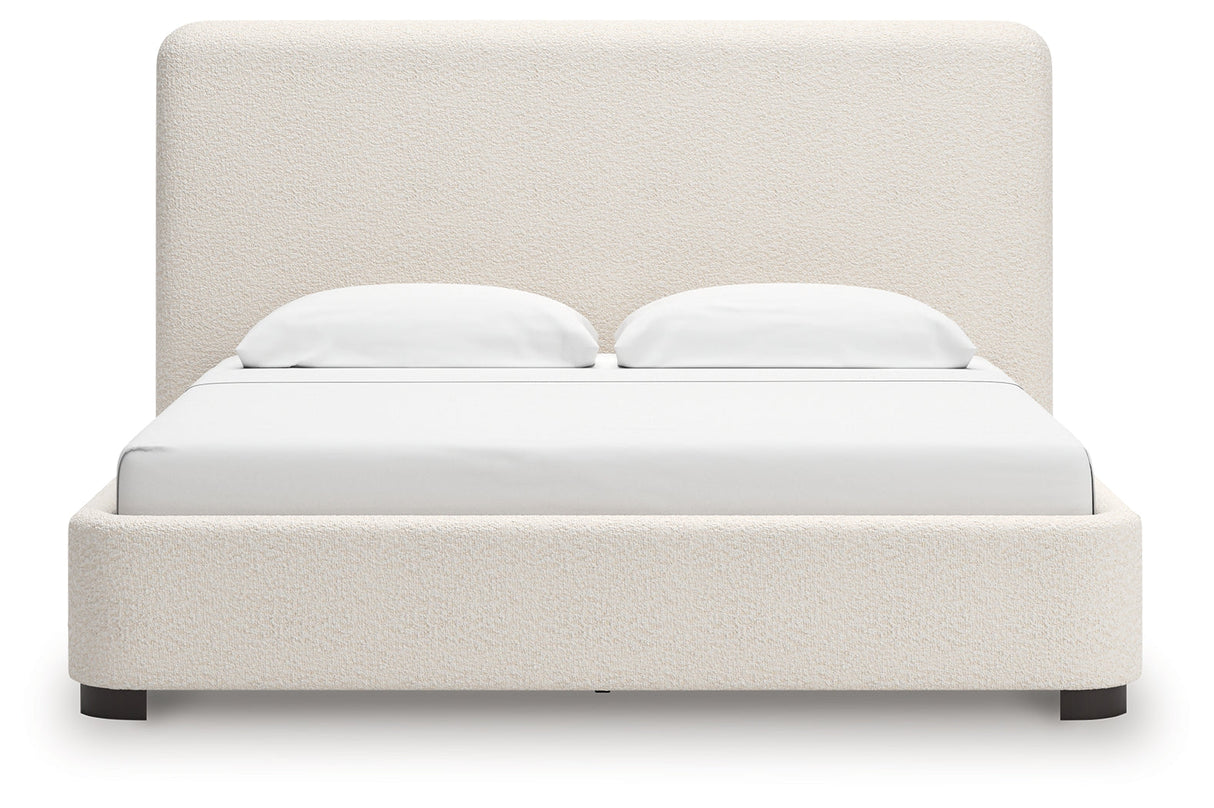 Brintstreet Beige King Upholstered Bed by Ashley at Eve Furniture
