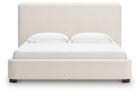 Brintstreet Beige King Upholstered Bed by Ashley at Eve Furniture