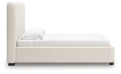 Brintstreet Beige King Upholstered Bed by Ashley at Eve Furniture