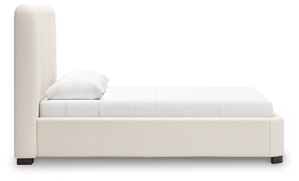 Brintstreet Beige Queen Upholstered Bed by Ashley at Eve Furniture