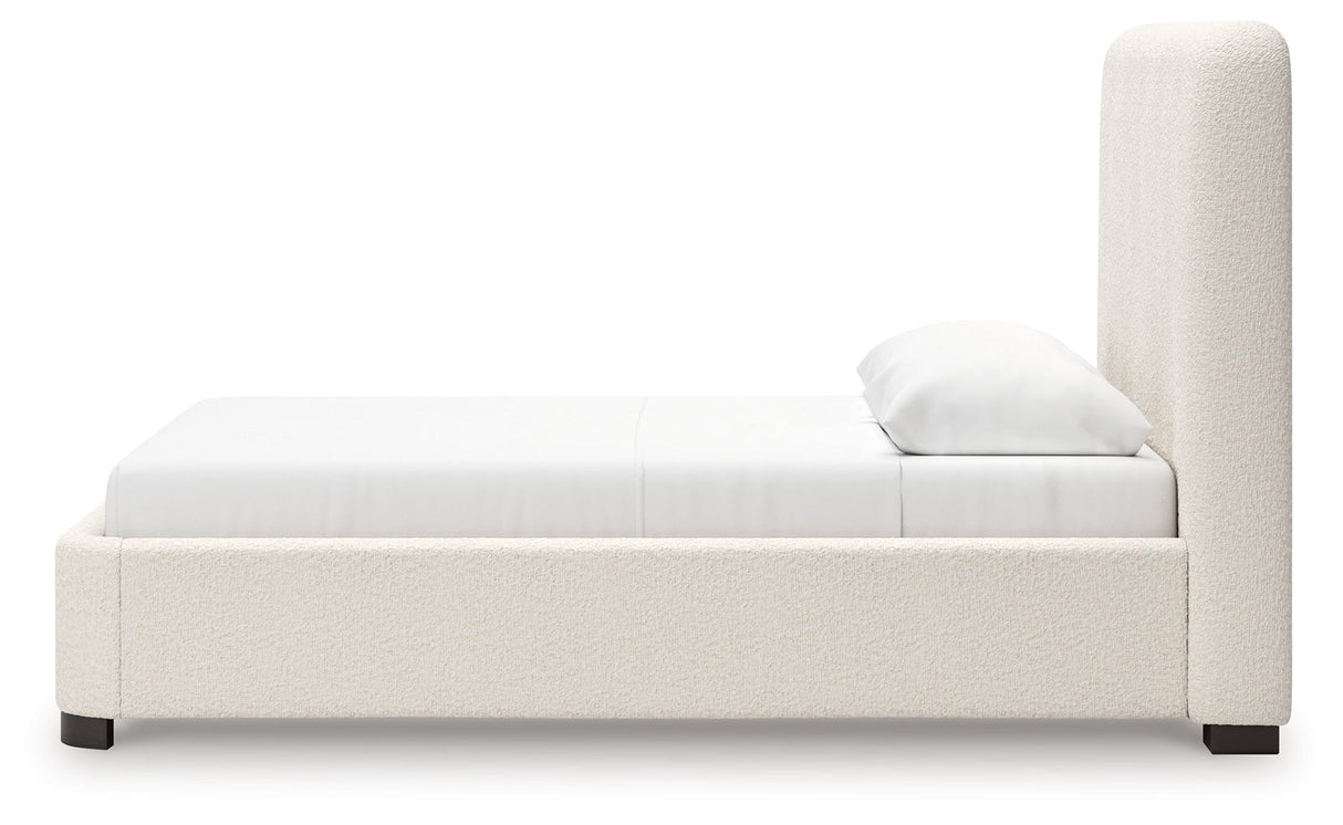 Brintstreet Beige Queen Upholstered Bed by Ashley at Eve Furniture