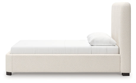 Brintstreet Beige Queen Upholstered Bed by Ashley at Eve Furniture