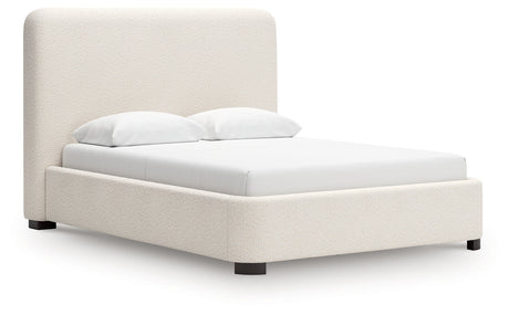 Brintstreet Beige Queen Upholstered Bed by Ashley at Eve Furniture