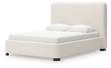 Brintstreet Beige Queen Upholstered Bed by Ashley at Eve Furniture