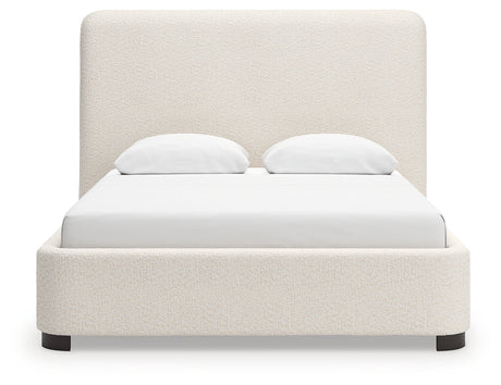 Brintstreet Beige Queen Upholstered Bed by Ashley at Eve Furniture