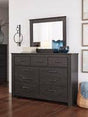 Brinxton Charcoal Bedroom Mirror (Mirror Only) by Ashley at Eve Furniture