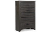 Brinxton Charcoal Chest of Drawers by Ashley at Eve Furniture