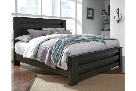 Brinxton Charcoal King Panel Bed by Ashley at Eve Furniture