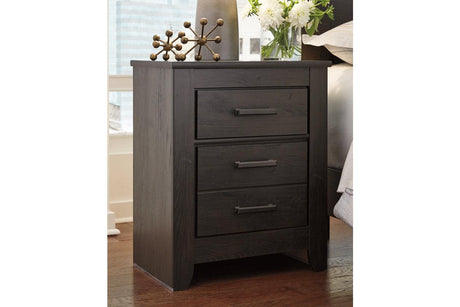 Brinxton Charcoal Nightstand by Ashley at Eve Furniture
