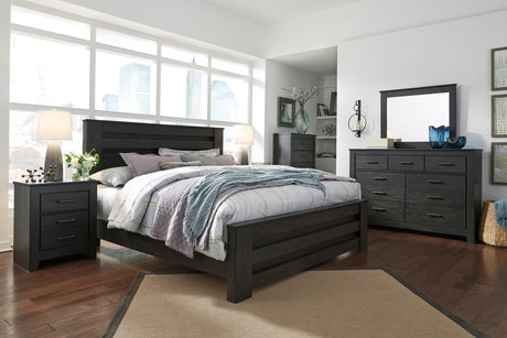 Brinxton Charcoal Panel Bedroom Set by Ashley at Eve Furniture