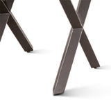 Brisbane 26" Side Table in Natural Sheesham Wood and Iron by Home Trends & Design at Eve Furniture