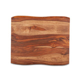 Brisbane 26" Side Table in Natural Sheesham Wood and Iron by Home Trends & Design at Eve Furniture