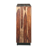 Brisbane 34" Tall Chest with Plinth Base in Natural Sheesham by Home Trends & Design at Eve Furniture