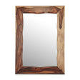 Brisbane 43" Mirror in Natural Sheesham by Home Trends & Design at Eve Furniture