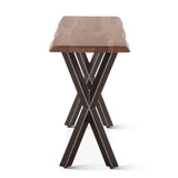 Brisbane 58" Console Table in Natural Sheesham Wood and Iron by Home Trends & Design at Eve Furniture