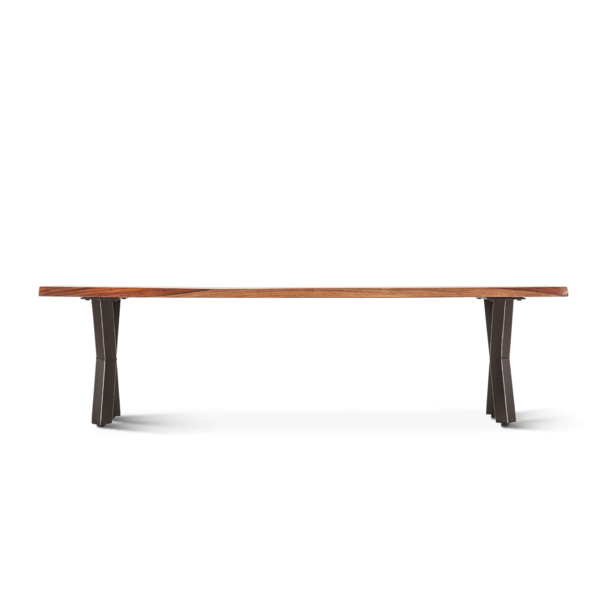 Brisbane 68" Dining Bench in Natural Sheesham and Iron by Home Trends & Design at Eve Furniture