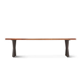 Brisbane 68" Dining Bench in Natural Sheesham and Iron by Home Trends & Design at Eve Furniture