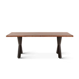 Brisbane 80" Dining Table in Natural Sheesham Wood and Iron by Home Trends & Design at Eve Furniture