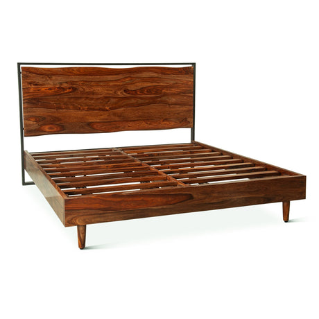 Brisbane King Bed in Natural Sheesham by Home Trends & Design at Eve Furniture