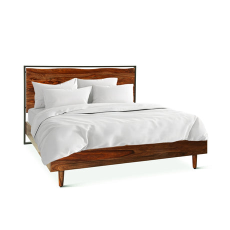 Brisbane King Bed in Natural Sheesham by Home Trends & Design at Eve Furniture
