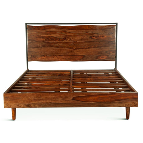 Brisbane King Bed in Natural Sheesham by Home Trends & Design at Eve Furniture