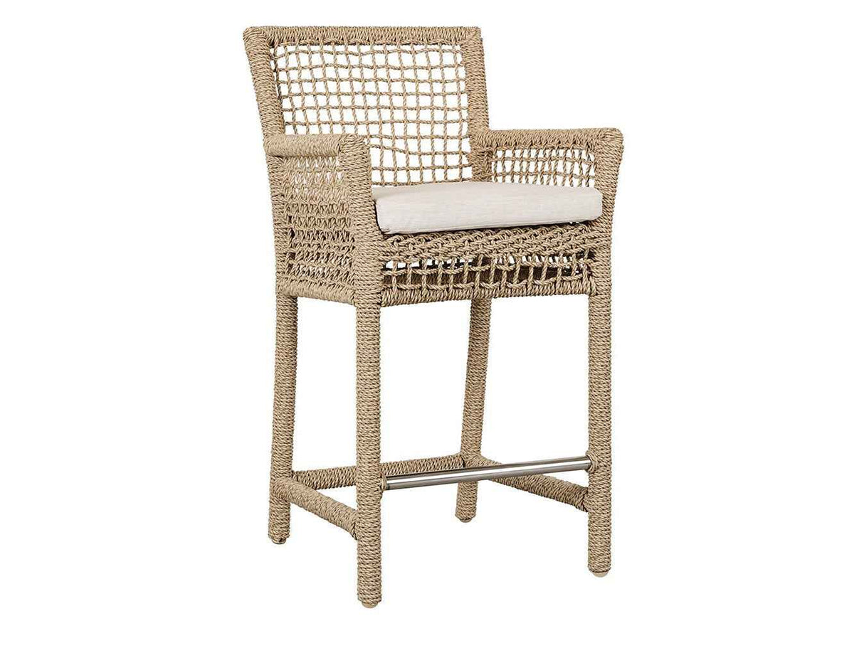 Brisbane Natural Outdoor Counter Stool by Classic Home at Eve Furniture