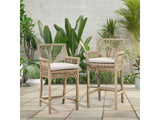 Brisbane Natural Outdoor Counter Stool by Classic Home at Eve Furniture
