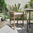 Brisbane Natural Outdoor Counter Stool by Classic Home at Eve Furniture