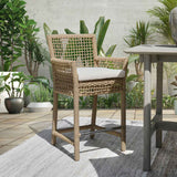 Brisbane Natural Outdoor Counter Stool by Classic Home at Eve Furniture