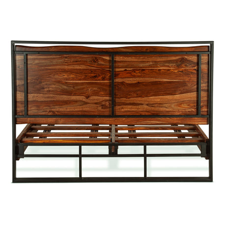 Brisbane Queen Bed in Natural Sheesham by Home Trends & Design at Eve Furniture