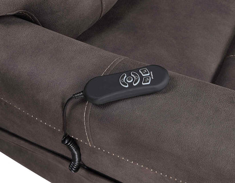 Brisbane Stone Power Lift Chair w/Three Heat Zones by Steve Silver at Eve Furniture