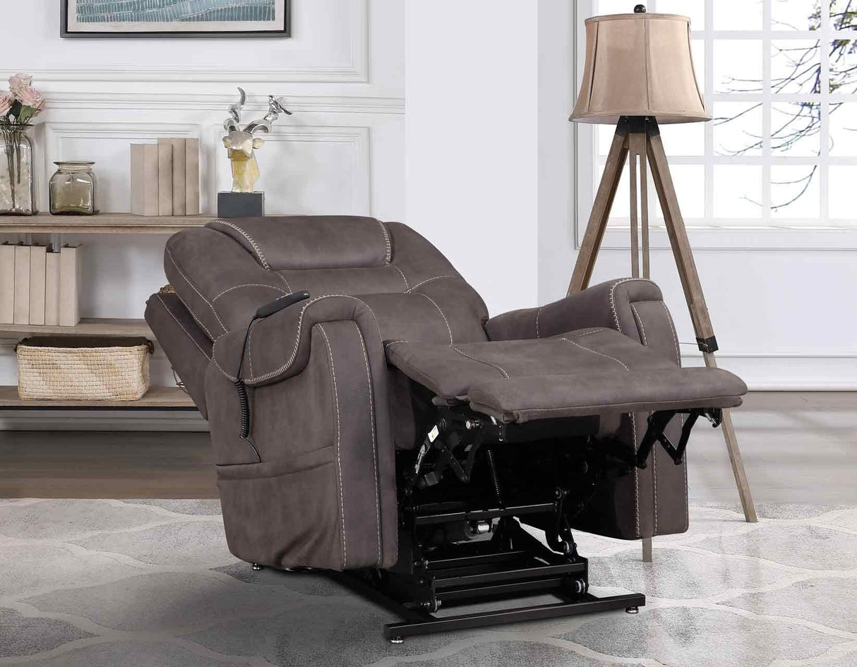 Brisbane Stone Power Lift Chair w/Three Heat Zones by Steve Silver at Eve Furniture