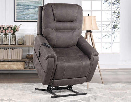 Brisbane Stone Power Lift Chair w/Three Heat Zones by Steve Silver at Eve Furniture