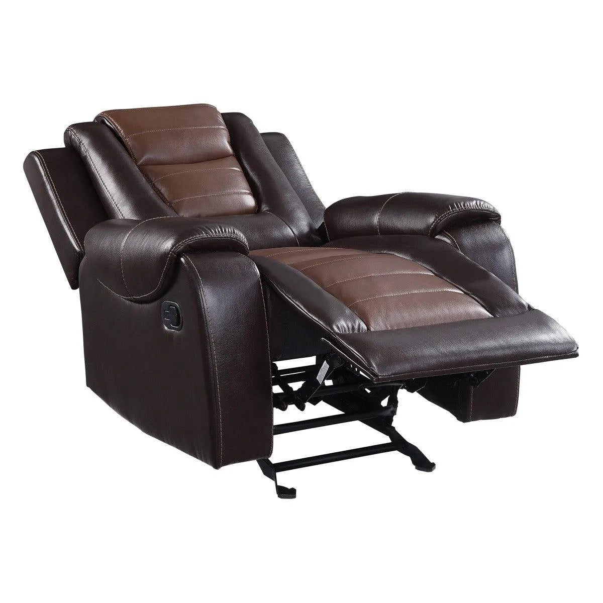 Briscoe Brown Glider Reclining Chair by Homelegance at Eve Furniture