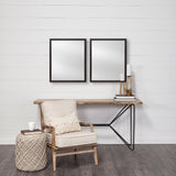Bristol Black 20x24 Faux Wood Frame Bathroom Vanity Mirror by Mercana at Eve Furniture