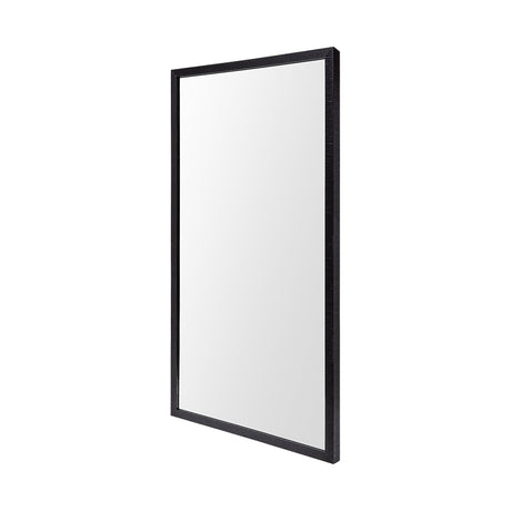 Bristol Black Faux Wood Frame Bathroom Vanity Mirror by Mercana at Eve Furniture