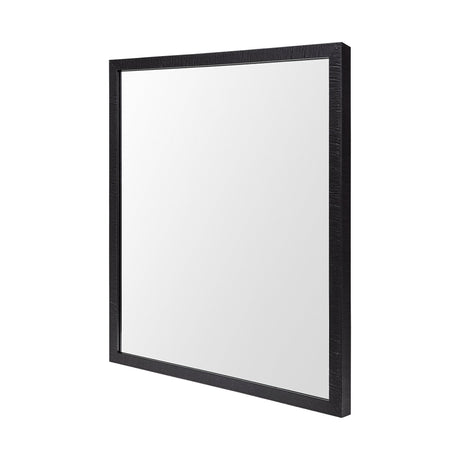 Bristol Black Faux Wood Frame Bathroom Vanity Mirror by Mercana at Eve Furniture