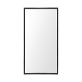Bristol Black Faux Wood Frame Bathroom Vanity Mirror by Mercana at Eve Furniture