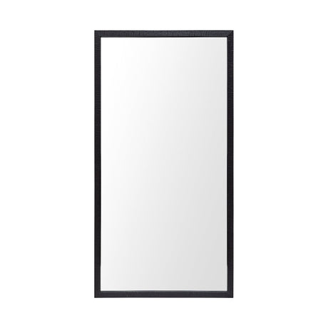 Bristol Black Faux Wood Frame Bathroom Vanity Mirror by Mercana at Eve Furniture