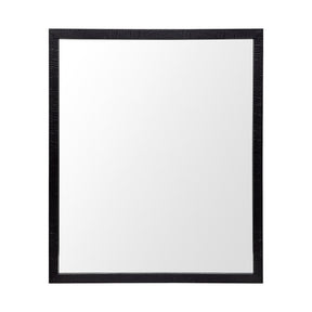 Bristol Black Faux Wood Frame Bathroom Vanity Mirror by Mercana at Eve Furniture