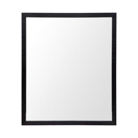 Bristol Black Faux Wood Frame Bathroom Vanity Mirror by Mercana at Eve Furniture