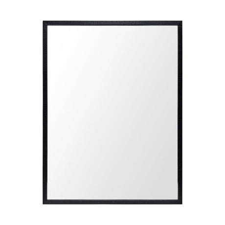 Bristol Black Faux Wood Frame Bathroom Vanity Mirror by Mercana at Eve Furniture