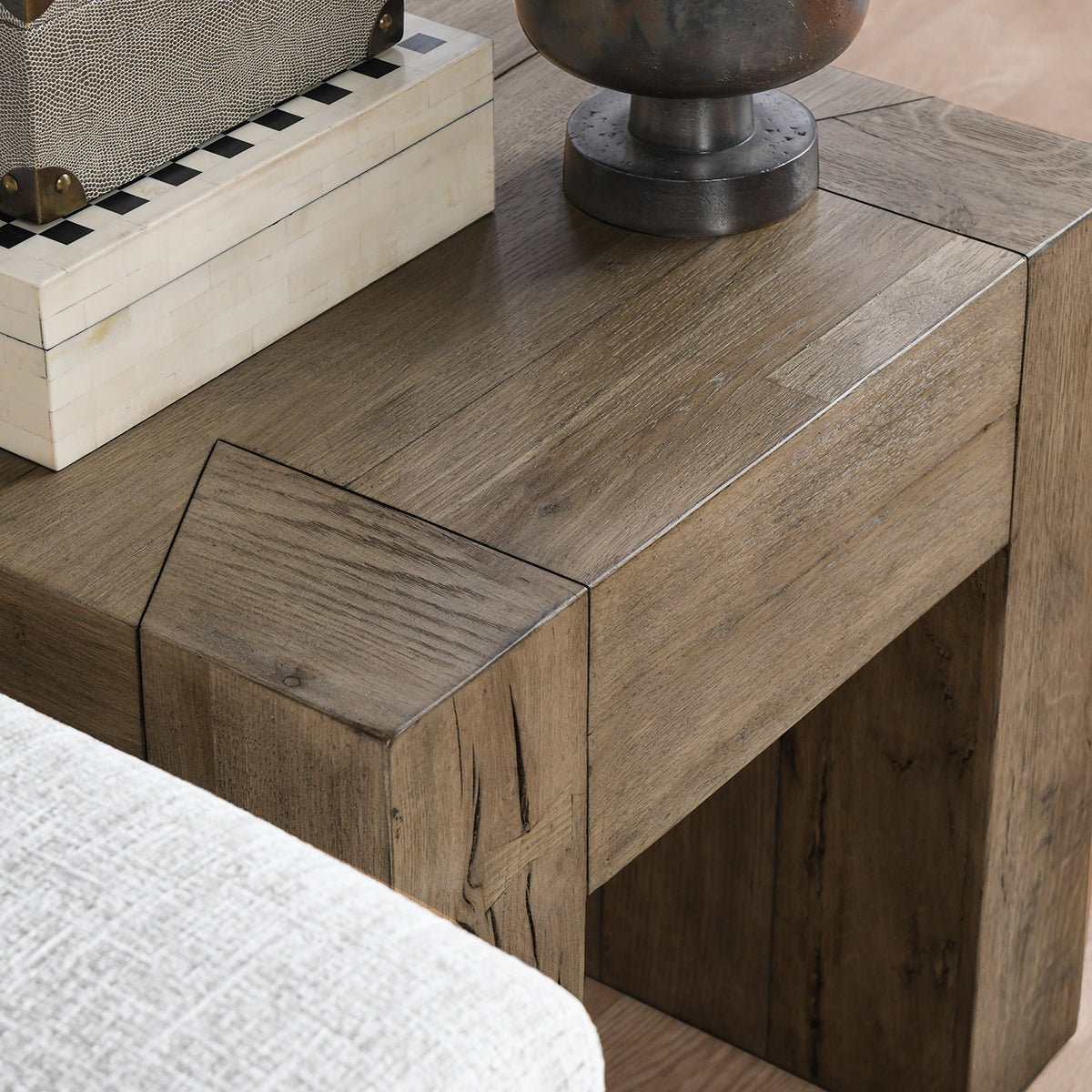 Bristol Cafe Brown End Table by Classic Home at Eve Furniture