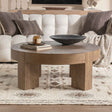 Bristol Cafe Brown Round Coffee Table by Classic Home at Eve Furniture